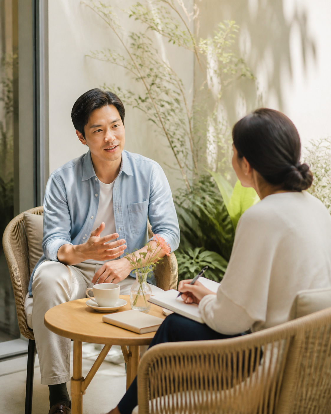 Cuộc trò chuyện riêng tư giữa người tham gia và người tư vấn